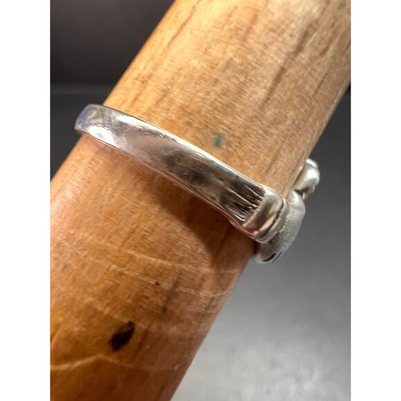 Vintage claddagh sterling silver ring size 6 - Picture 13 of 15